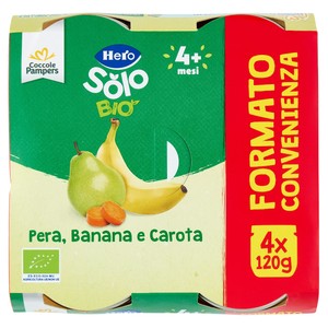 Omogeneizzato Solo Pera Banana Carota Conf. Da 4 Hero - Foto 1