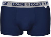 Boxer Uomo Con Elastico Parlato 4 Blu Cotonella Boxer Uomo Con Elastico Parlato 4 Blu Cotonella