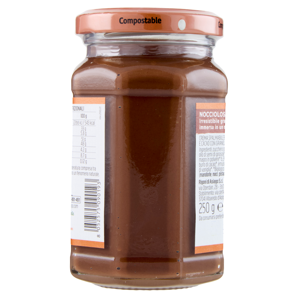 Crema Spalmabile Nocciolata Crunchy Bio Con Granella Rigoni Di Asiago - Foto 3