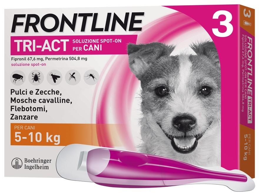 Frontiline Tri-Act Cani Kg 5-10 - Foto 1