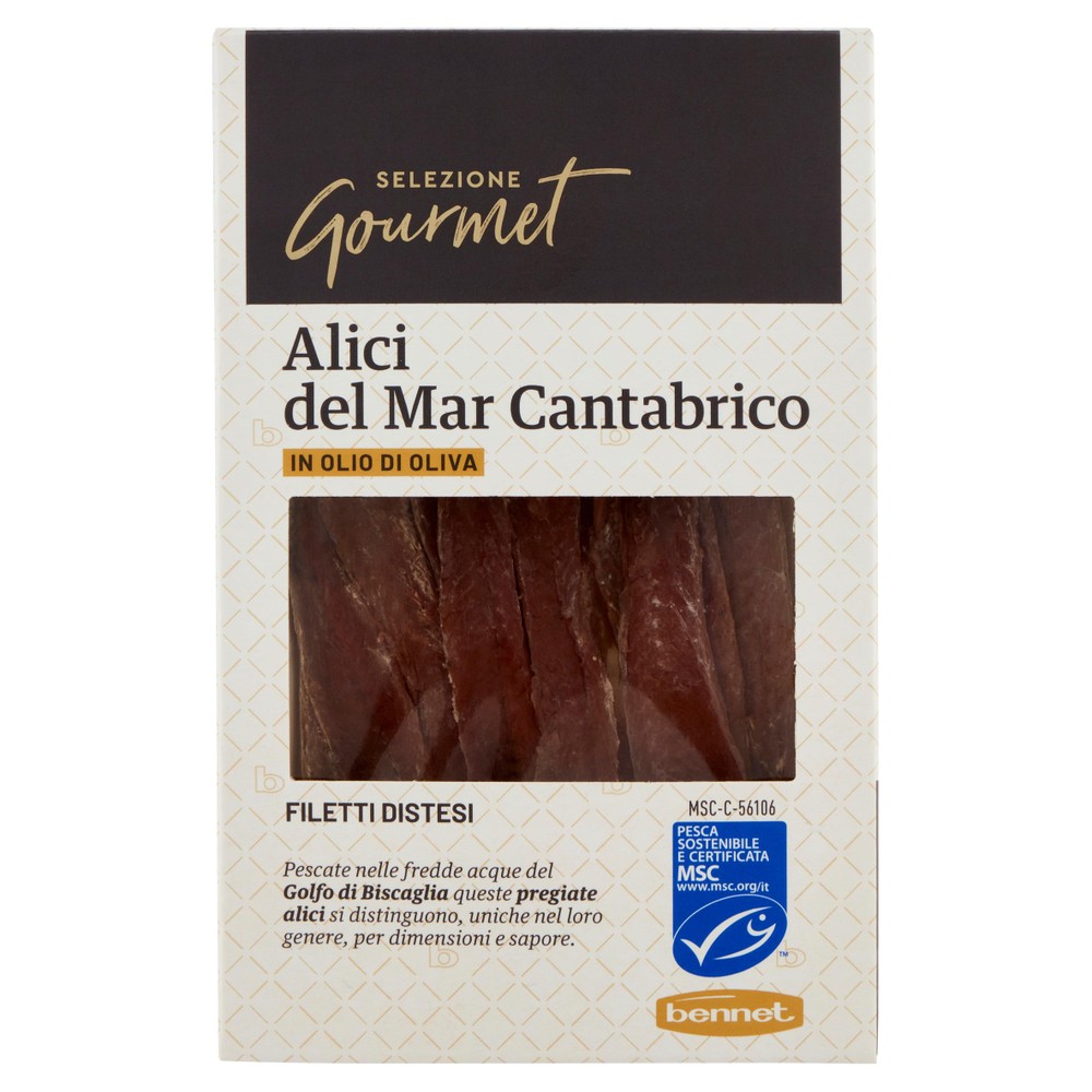 Alici Del Cantabrico In Olio D'oliva Selezione Gourmet Bennet - Foto 1