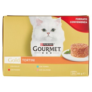 Umido Per Gatti Tortini Gold 24x85g Gourmet - Foto 1