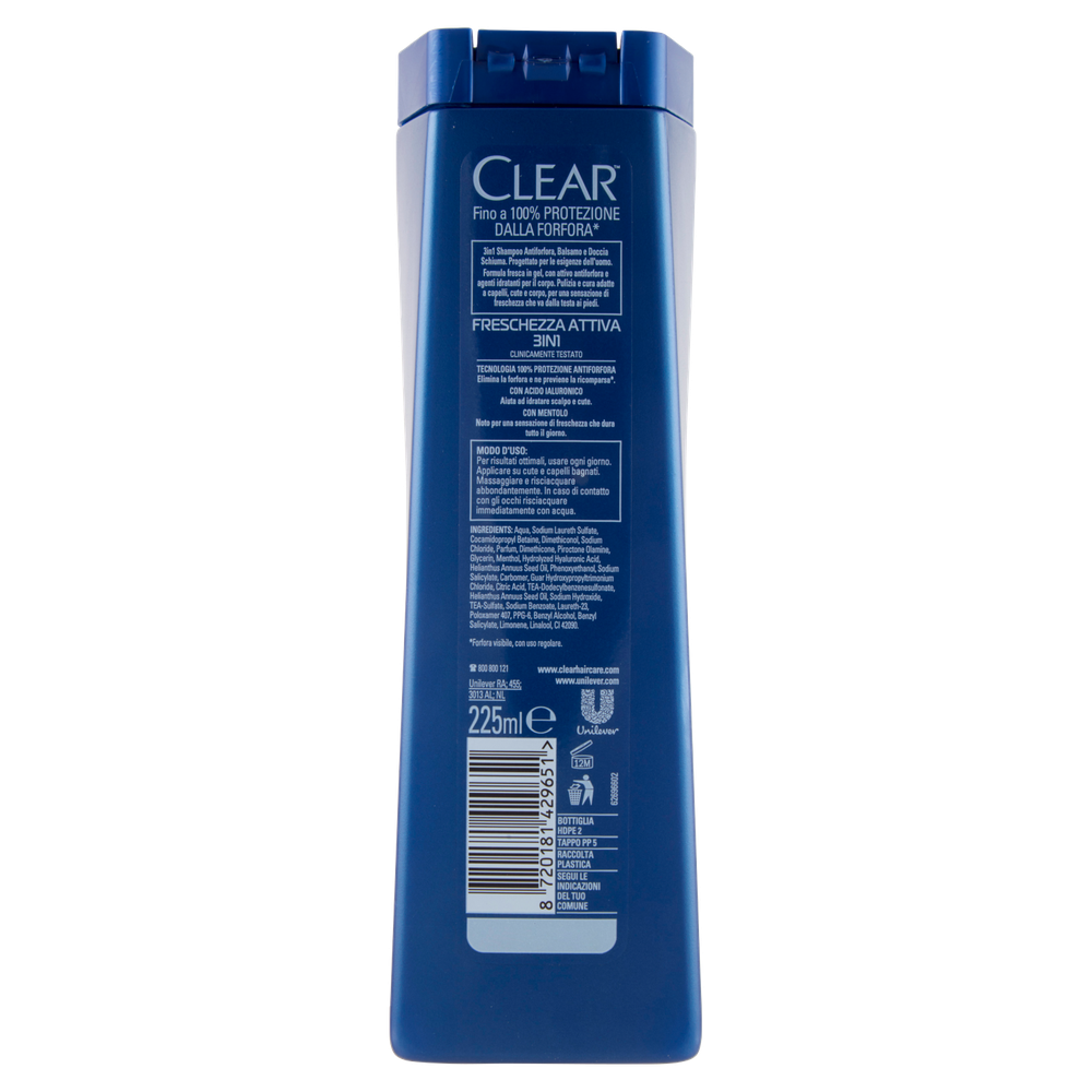 Shampoo Freschezza Attiva 3in1 Clear - Foto 3
