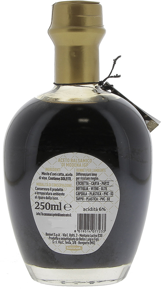 Aceto Balsamico Di Modena Igp Selezione Gourmet Bennet - Foto 3