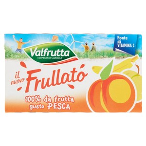Frullato Pesca 100% Valfrutta 3 Da Ml.125 Cad.