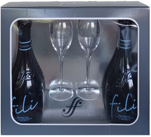 Kit Fili Prosecco Extra Dry + 2 Calici