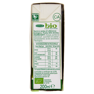 Succo E Polpa Albicocca Bennet Bio Conf.Da Ml 200x3 - Foto 2