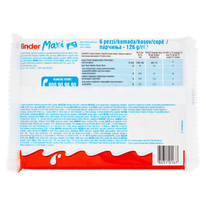 Barrette Kinder Maxi Cioccolato Al Latte 6x21g Kinder - Foto 3