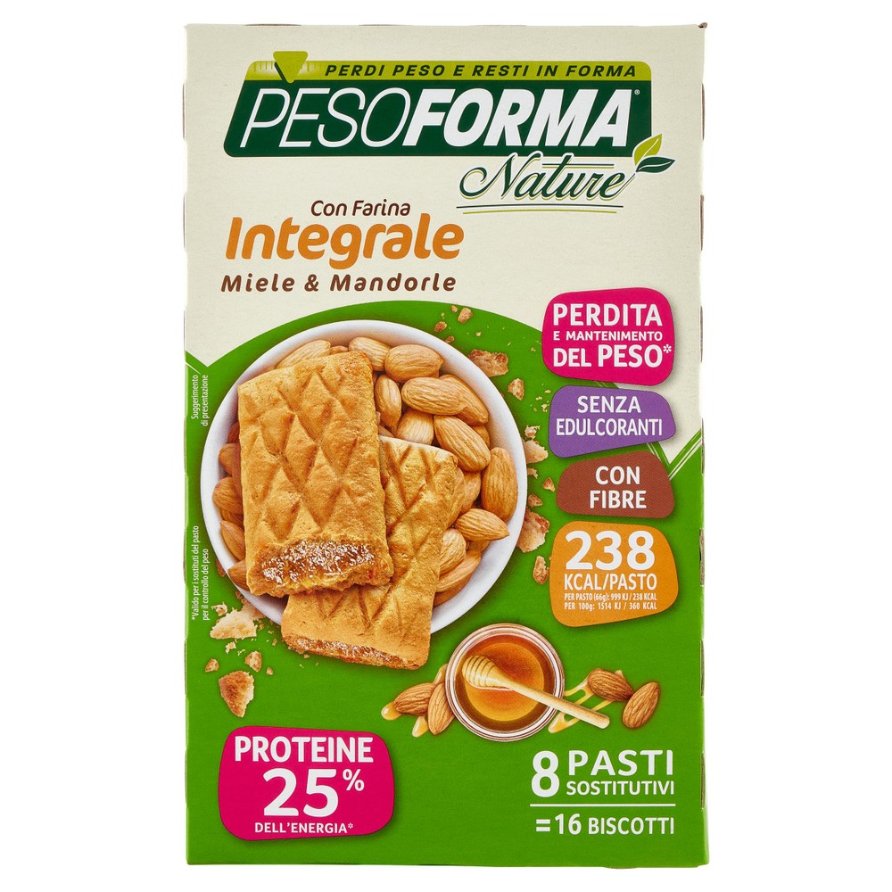 Biscotto Integrale Miele E Mandorle Nature Pesoforma - Foto 1