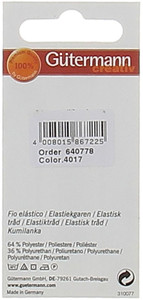 Filo Elastico Colore 4017 Nero Mt.10 Gutermann - Foto 2