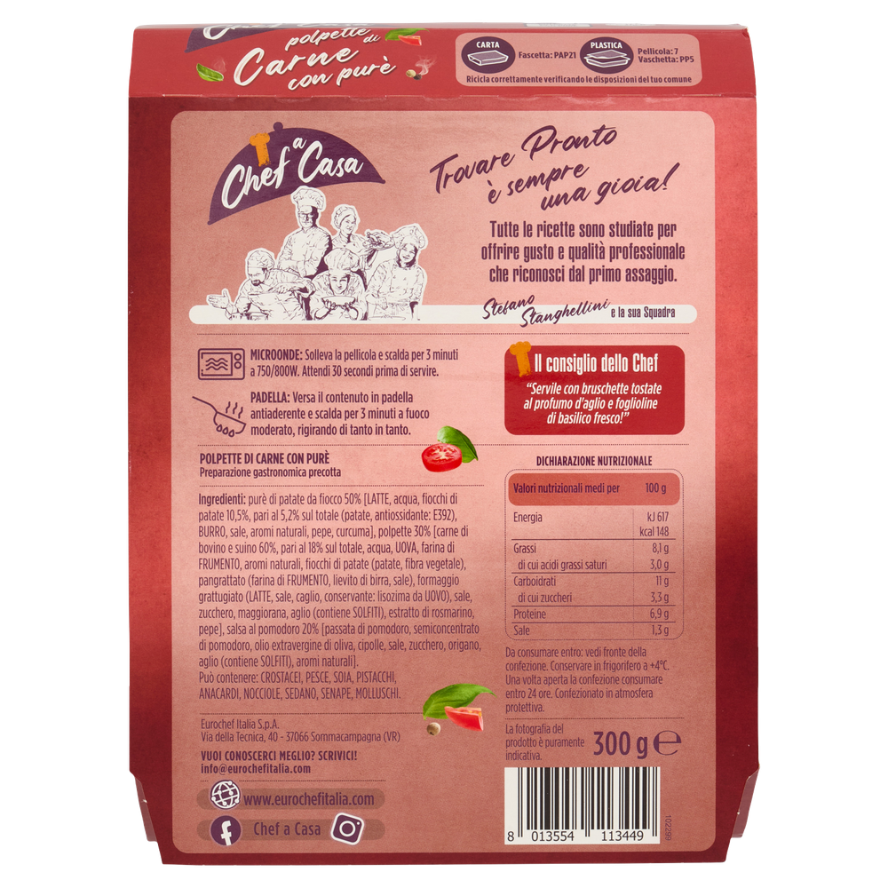 Polpette Di Carne Con Pure' Chef A Casa - Foto 3