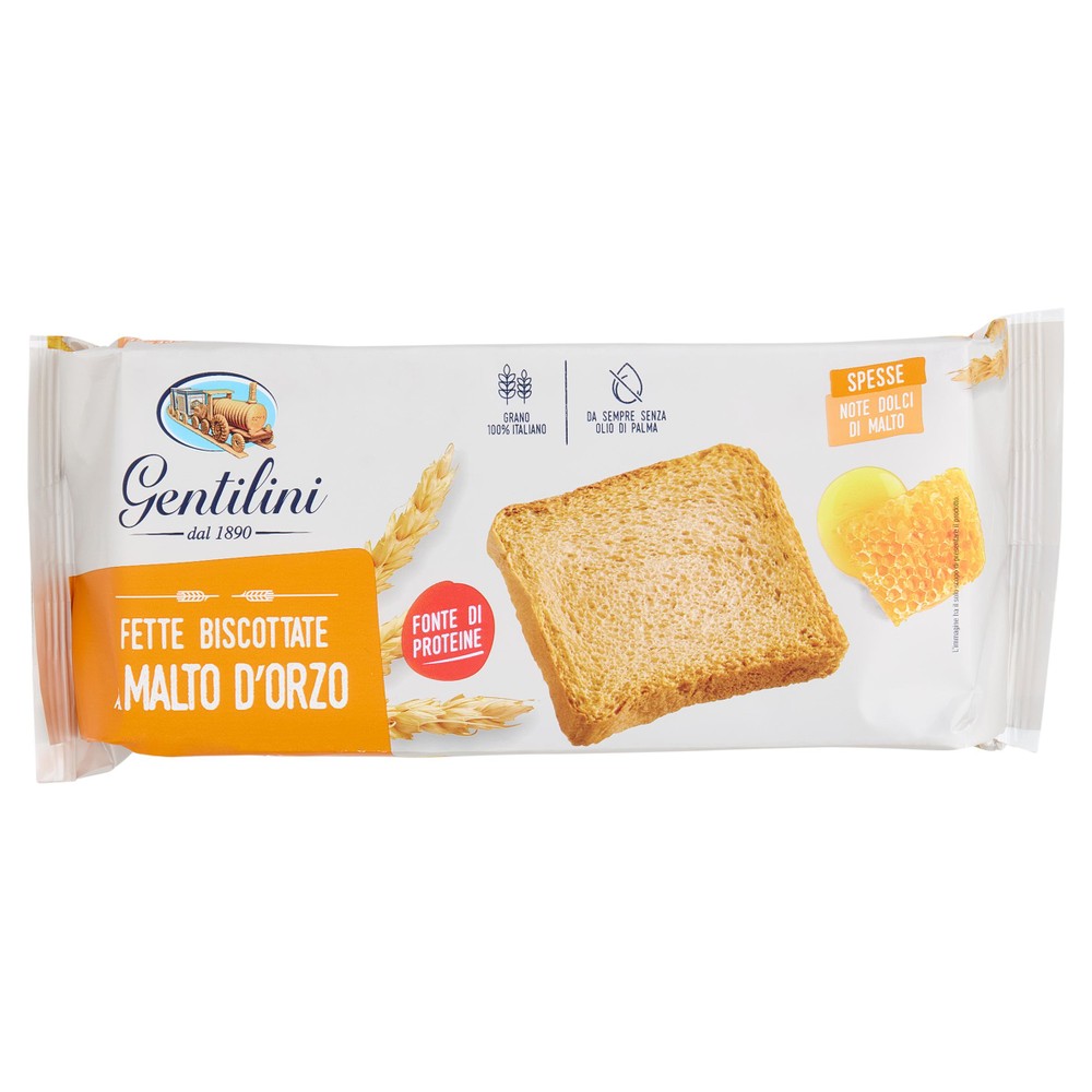 Fette Biscottate Malto D'orzo Gentilini - Foto 1