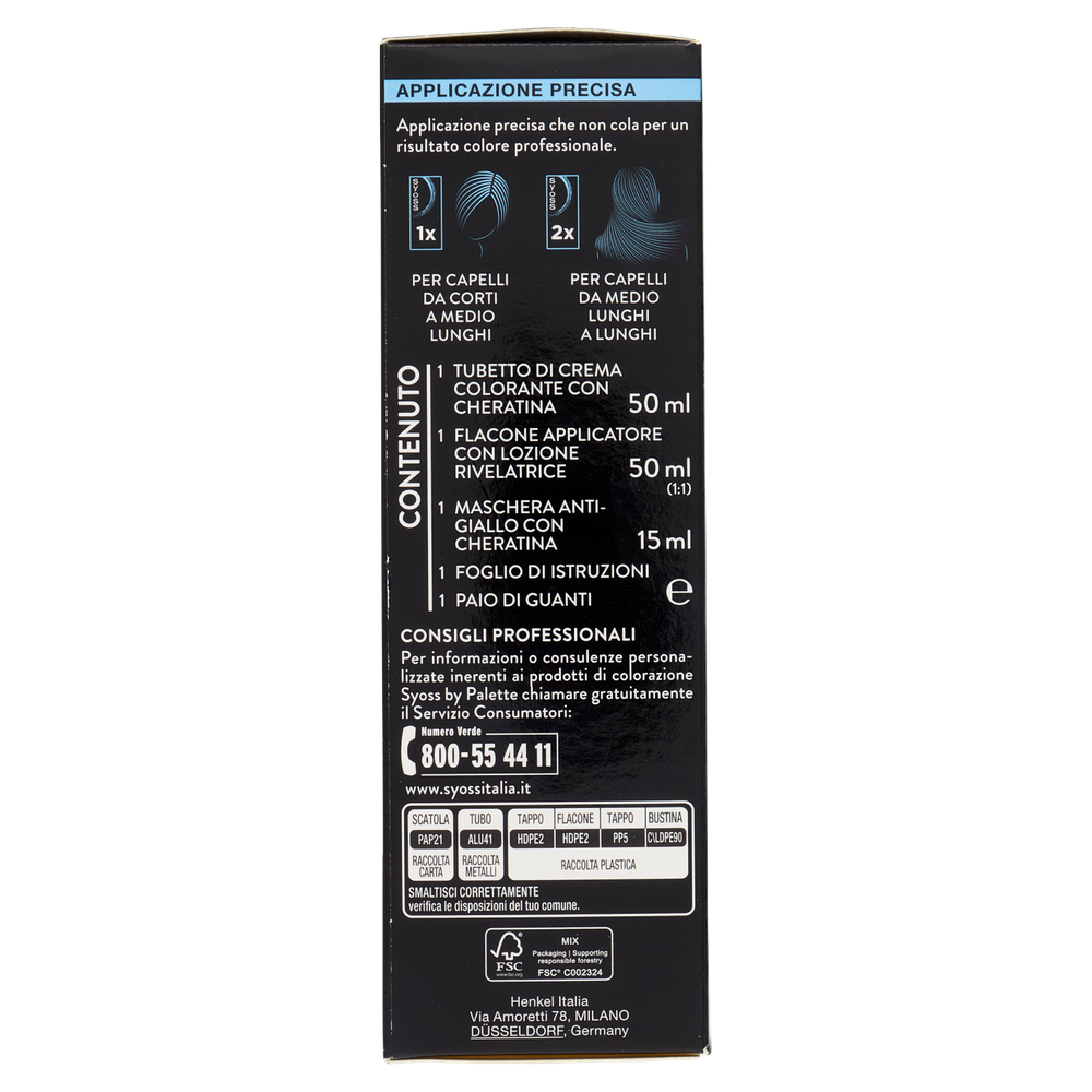 Colorazione Capelli Syoss By Palette Base Cool 12.59 Biondo Platino - Foto 2