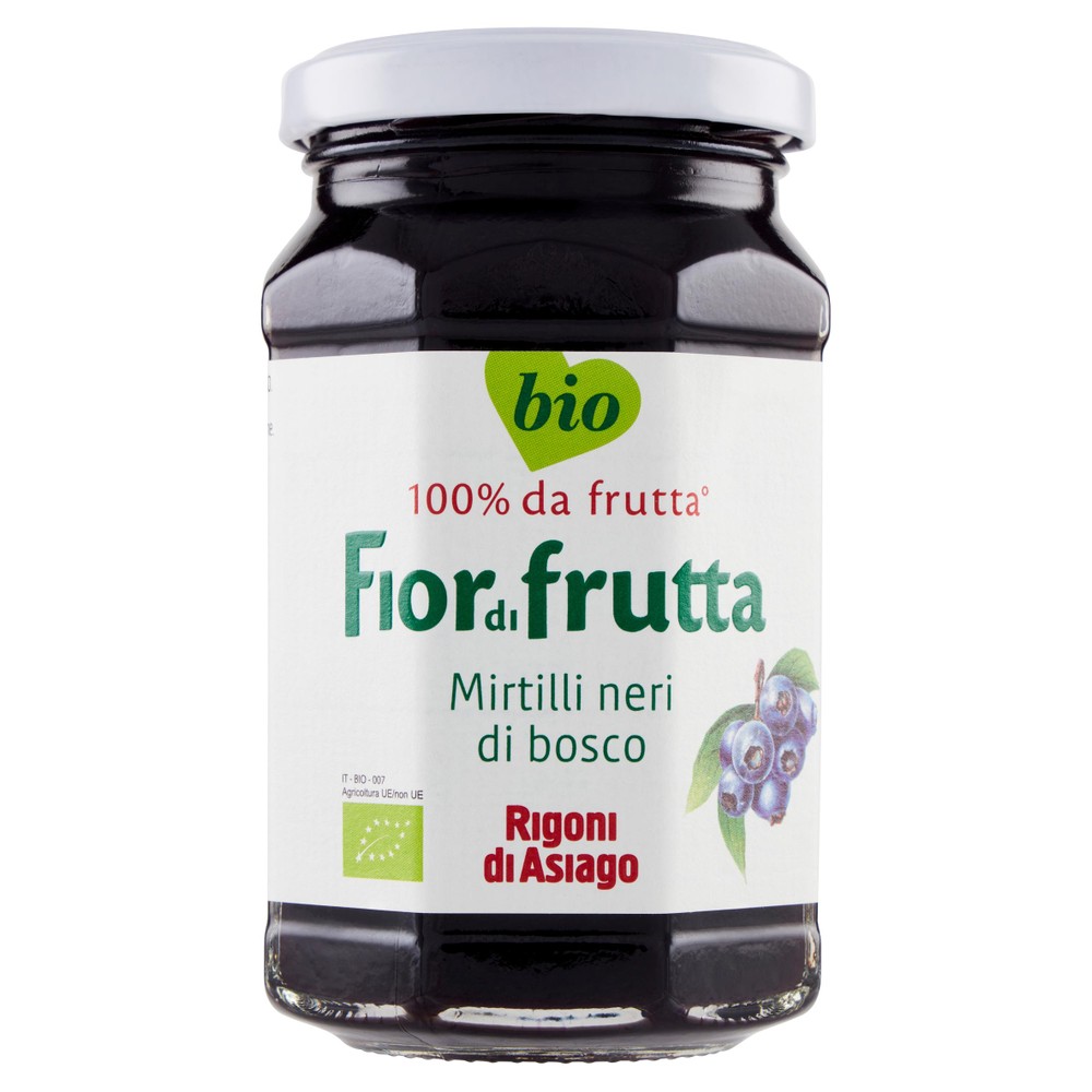 Confettura Fiordifrutta Ai Mirtilli Neri Biologici Rigoni Di Asiago - Foto 1