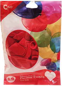 14 Palloncini Gonfiabili Cuore Rosso - Foto 2