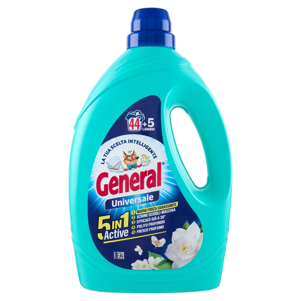 Detersivo Per Lavatrice 5 In 1 Universale 44 Lavaggi General - Foto 1