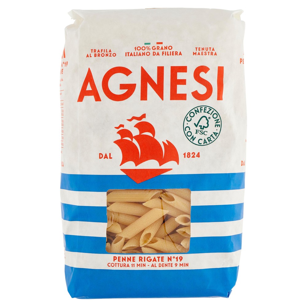 Penne Rigate N.19 Agnesi - Foto 1