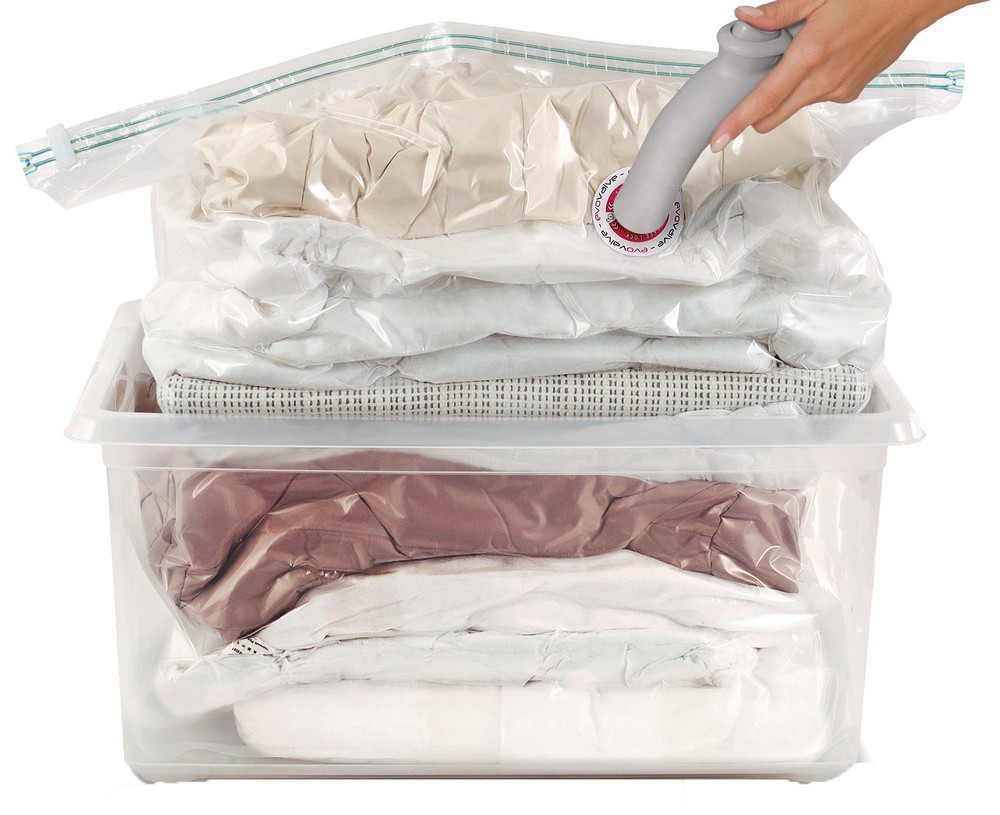 Contenitore Trasparente Con Sacco Sottovuoto 45 Lt - Foto 1