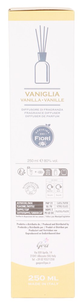 Diffusore Ambiente Vaniglia 250 Ml Officina Dei Fiori - Foto 3