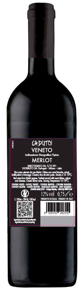 Merlot Veneto Igt 750ml Caduto - Foto 2