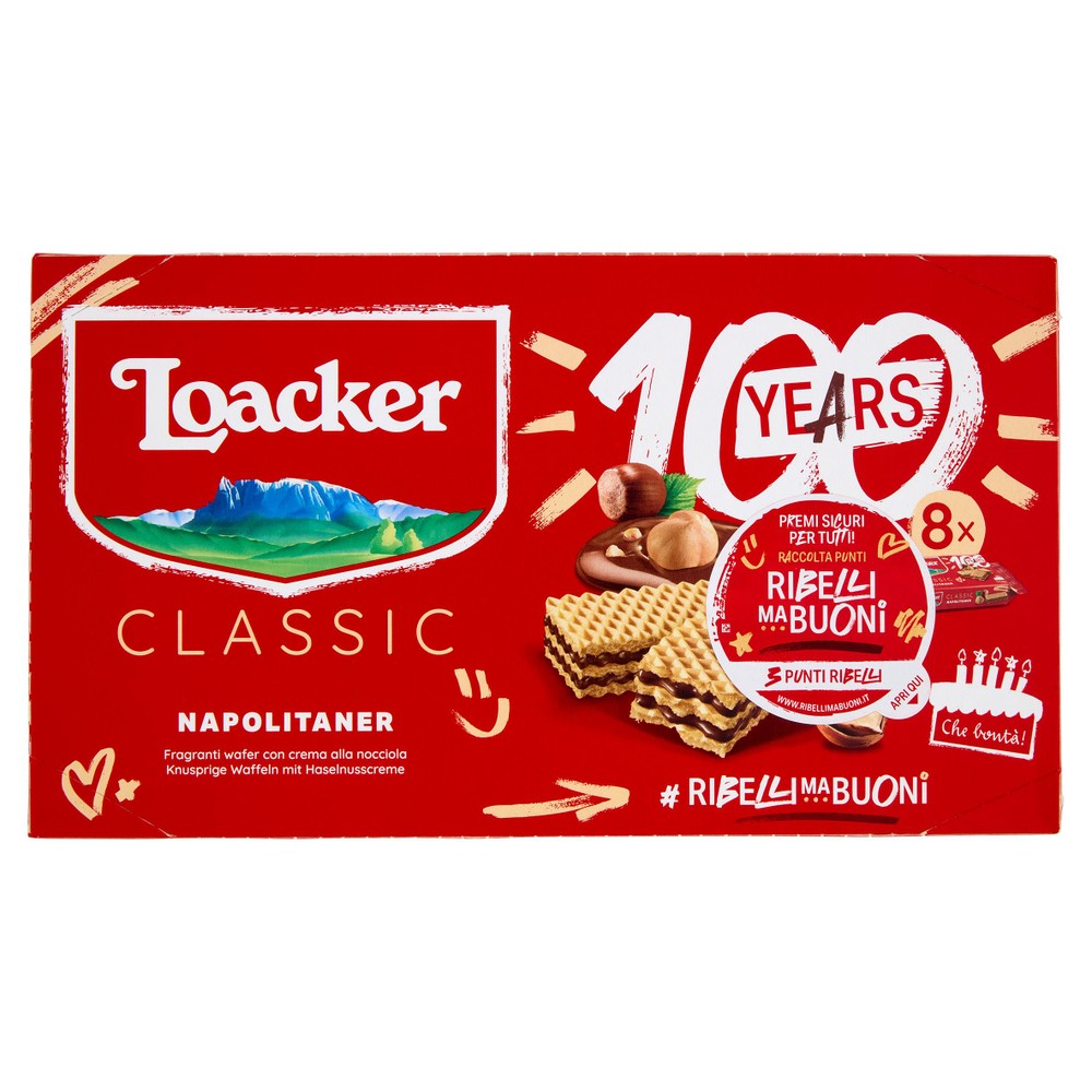 Wafer Classic Napolitaner Con Crema Di Nocciole Italiane 8x45g Loacker - Foto 1