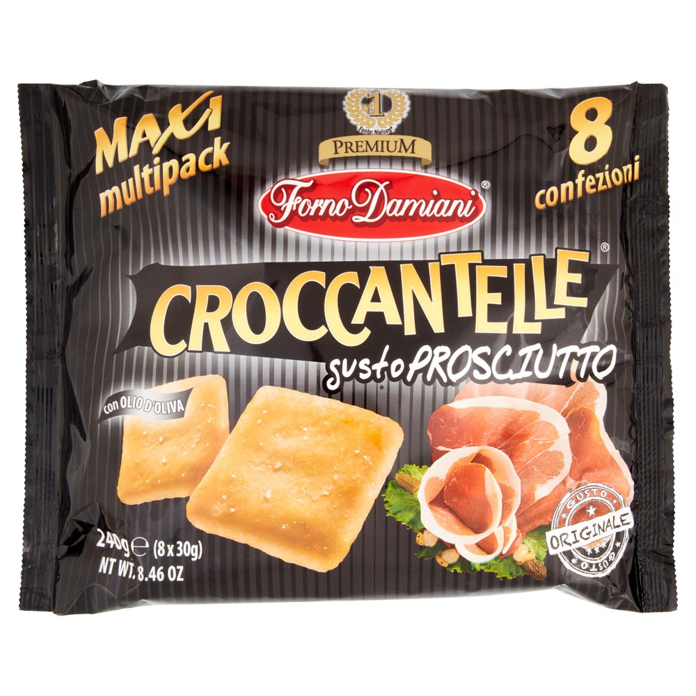 Snack Croccantelle Al Gusto Prosciutto 8x30g Forno Damiani - Foto 1