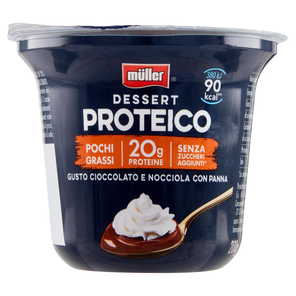 Dessert Proteico Vaniglia Con Cioccolato E Nocciola Muller
