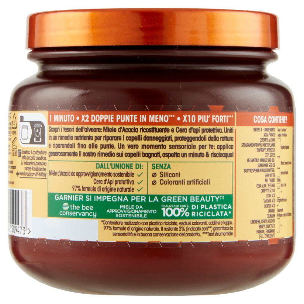 Maschera Capelli Ricostituente Hair Remedy Ultradolce Garnier - Foto 3