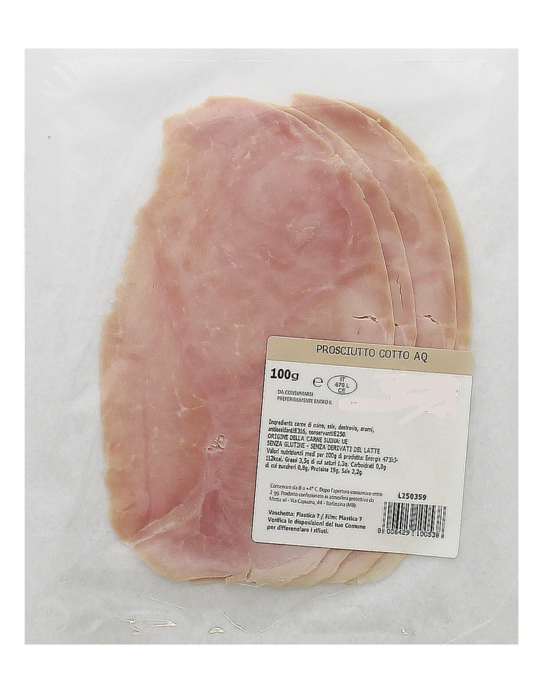 Prosciutto Cotto Alta Qualita' Cartene - Foto 1