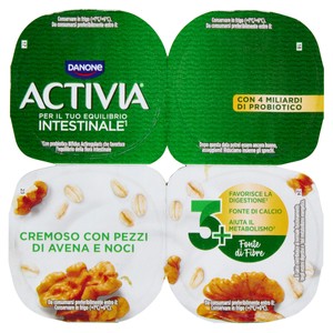 Yogurt Alle Fibre Avena Noci 4x125g Activia - Foto 1