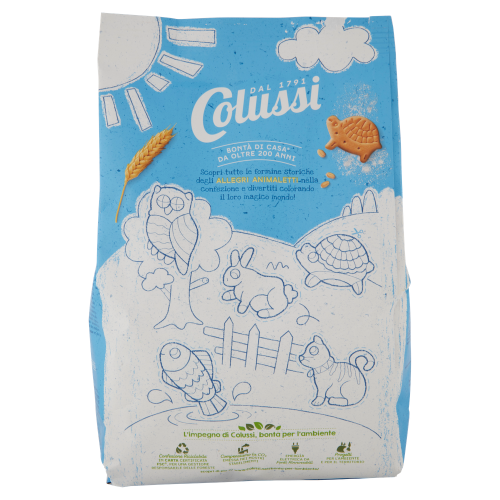 Biscotti Secchi Nic Nac Classici A Forma Di Animaletti Colussi - Foto 3