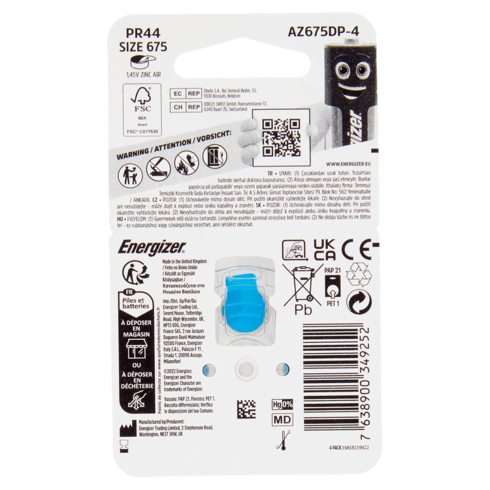 4 Pile Acustiche 675 Energizer - Foto 3