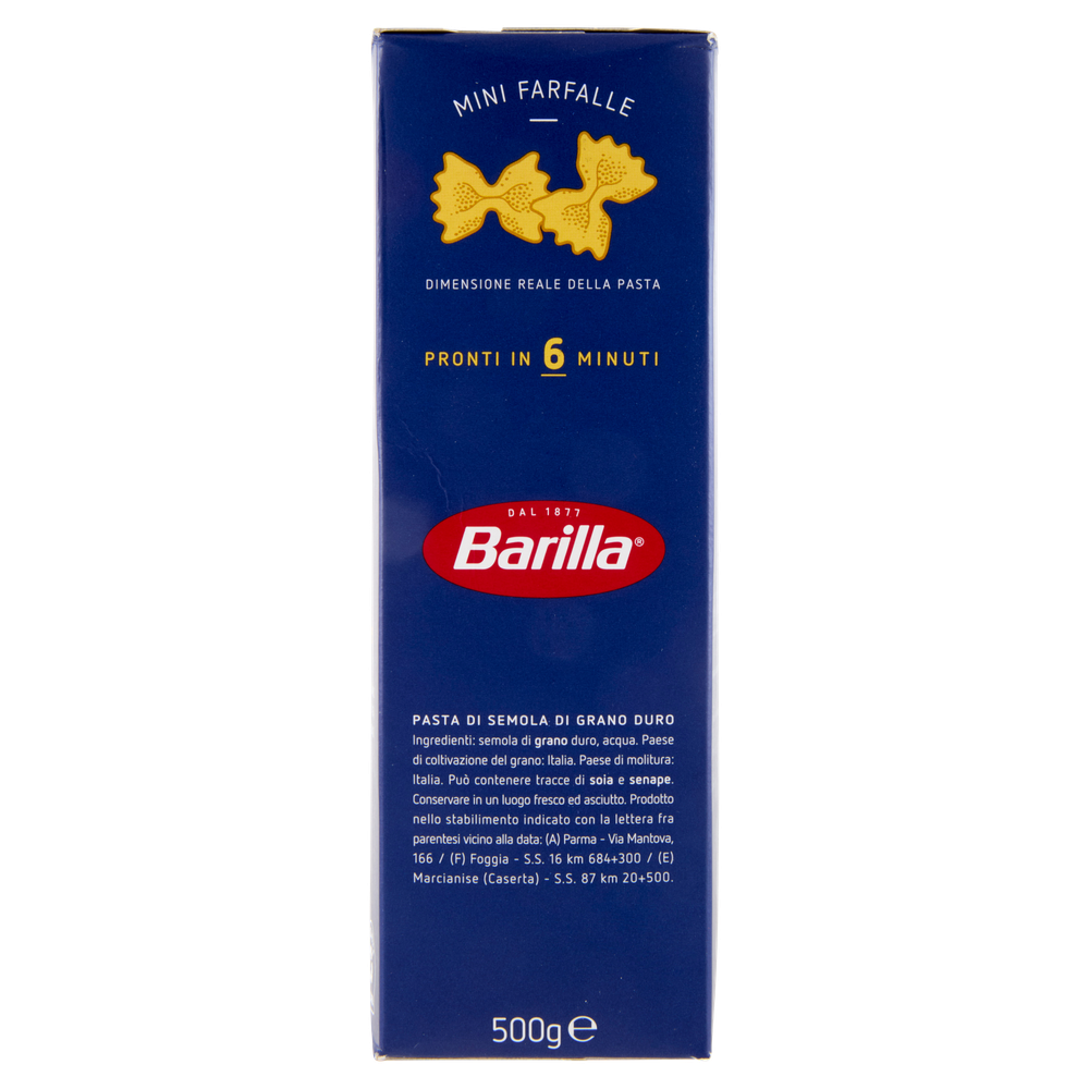 Pasta Mini Farfalle Piccolini 100% Grano Italiano Barilla - Foto 2