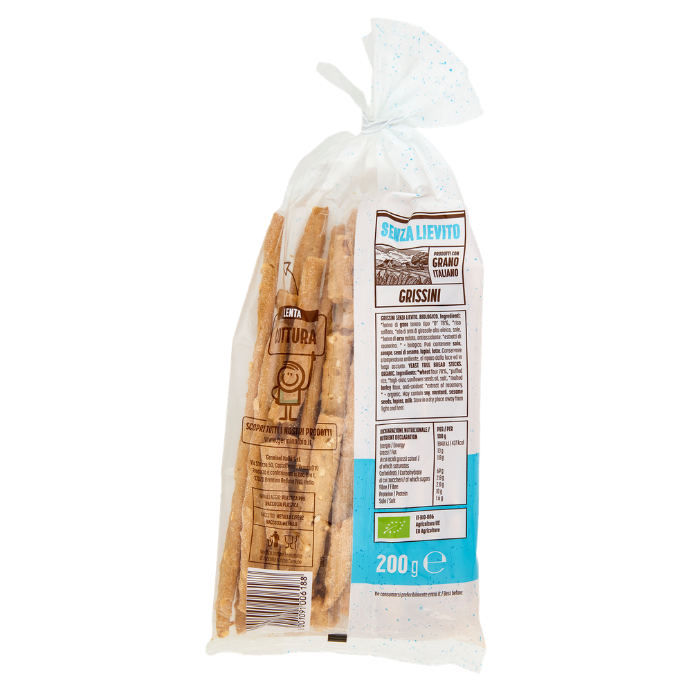 Germinal Bio Senza Lievito Grissini 200 G - Foto 3