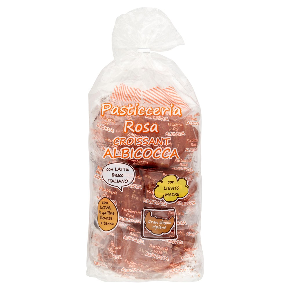 Croissant Con Farcitura All'albicocca 6x60g Pasticceria Rosa - Foto 1
