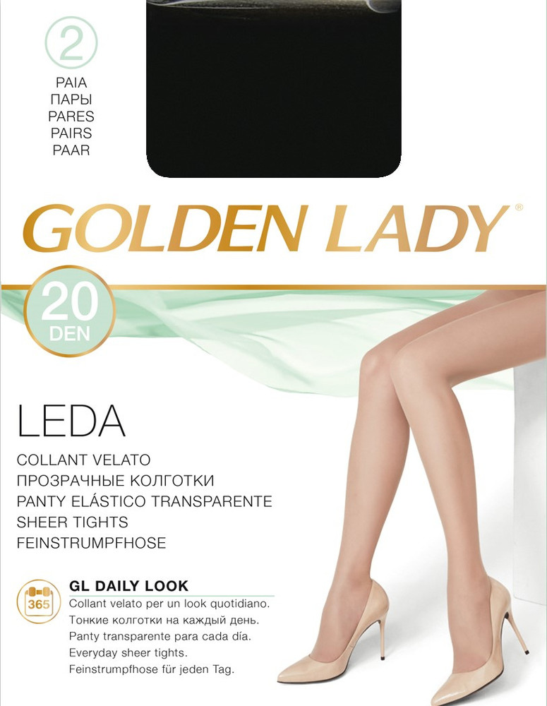 Collant Leda Tg 2 Nero 20 Denari Conf 2 Golden Lady - Foto 1