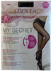 Collant My Secret Tg 2 Nero 20 Denari Senza Cuciture Golden Lady