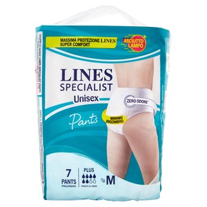 Pants Plus Unisex Per Incontinenza Taglia M Lines Specialist