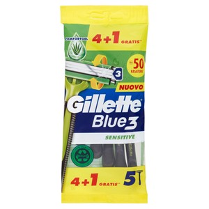 Rasoio Gillette Blue3 Sensitive Conf. Da 4+1