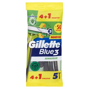 4+1 Rasoio Blue3 Sensitive Gillette - Foto 1