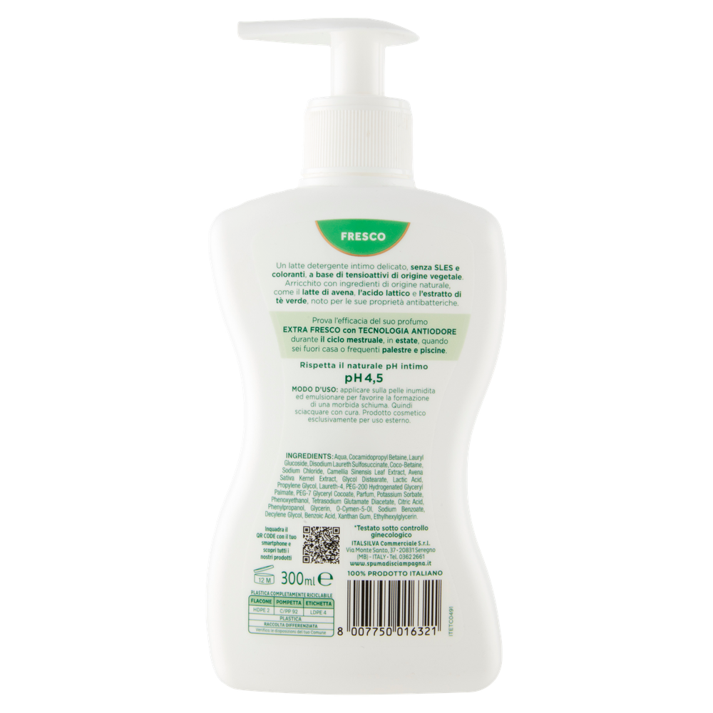 Detergente Intimo Fresco Spuma Di Sciampagna