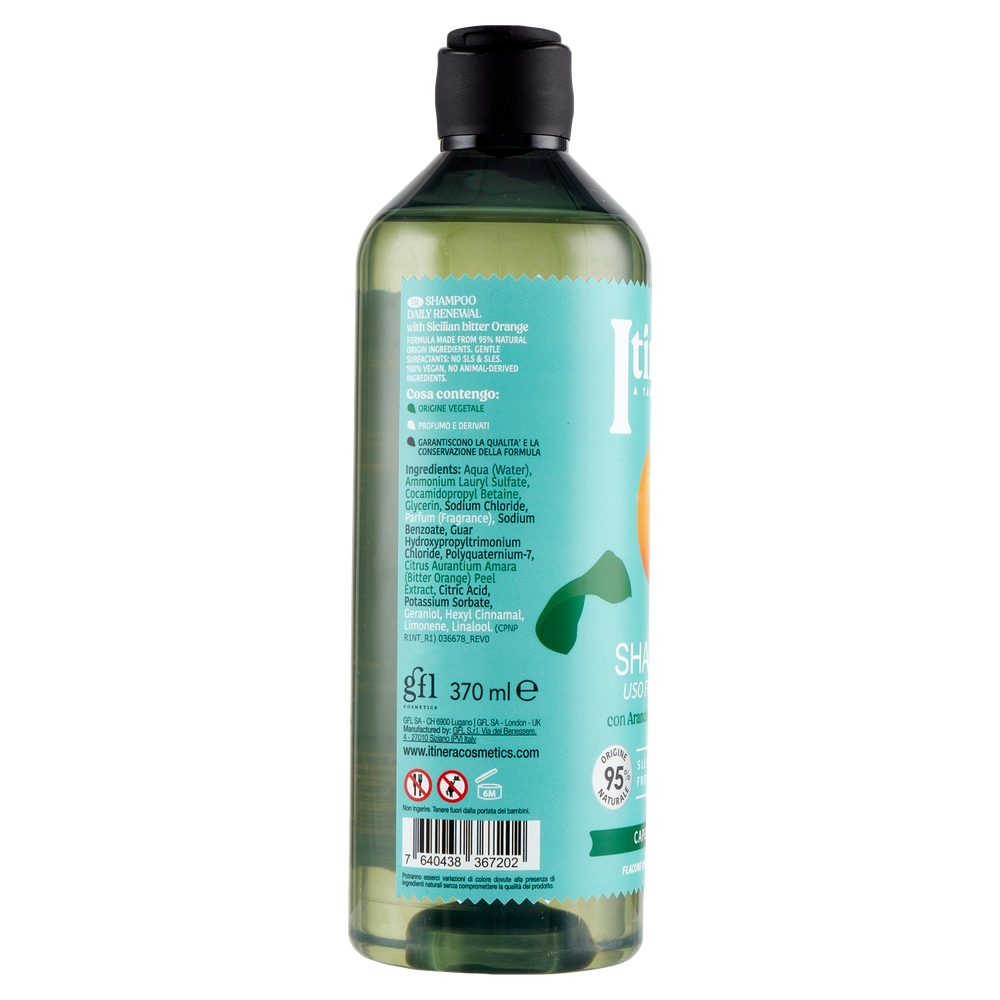 Itinera Shampoo Uso Frequente Con Arancia Amara Di Sicilia - Foto 2