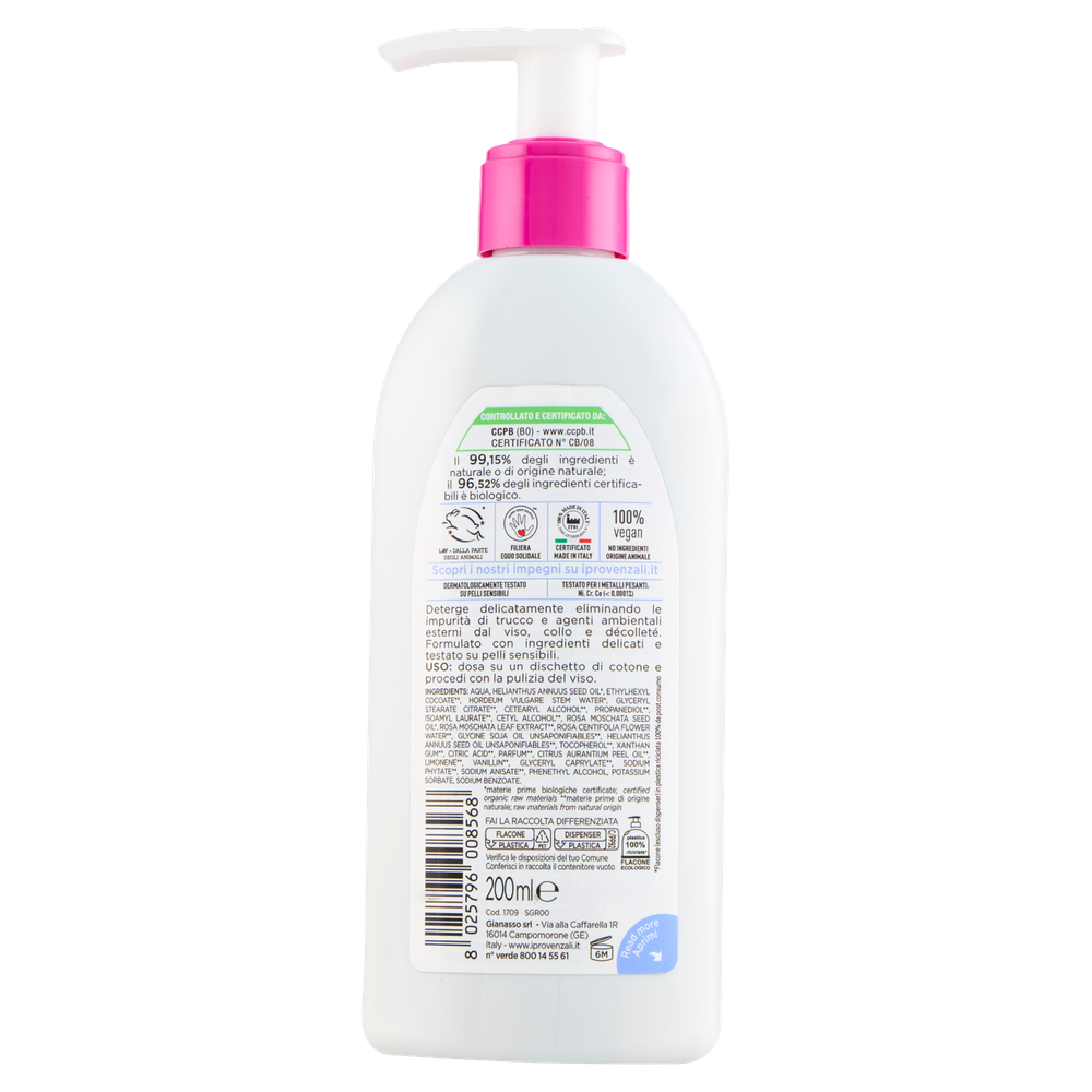 Latte Detergente Biologico Rosa Mosqueta I Provenzali - Foto 3