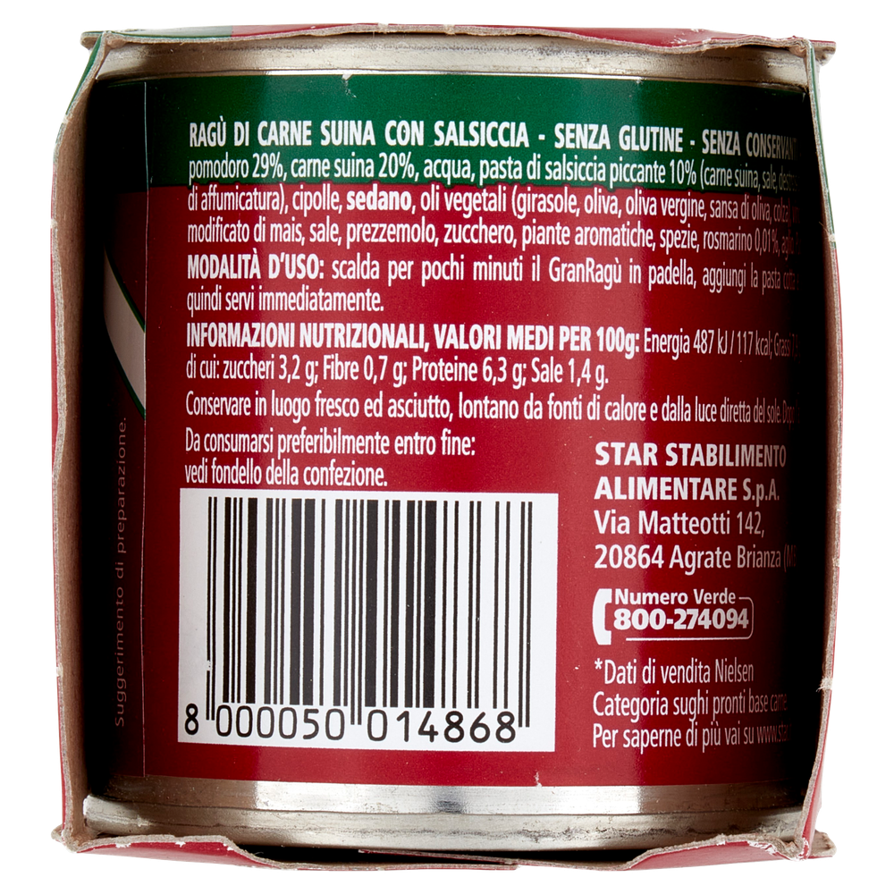 Il Mio Gran Ragu' Con Salsiccia Senza Glutine 3x100g Star - Foto 2