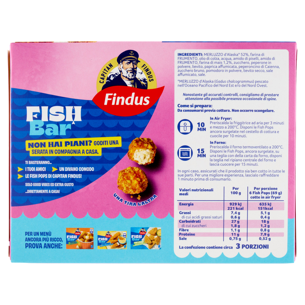 Fish Pops Tortilla Extra Crunchy Al Gusto Bbq Findus - Foto 3