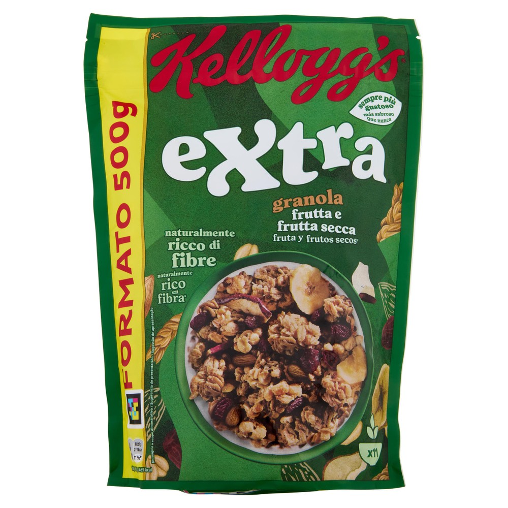 Cereali Granola Extra Di Avena Integrale Con Frutta Secca Kellogg's - Foto 1