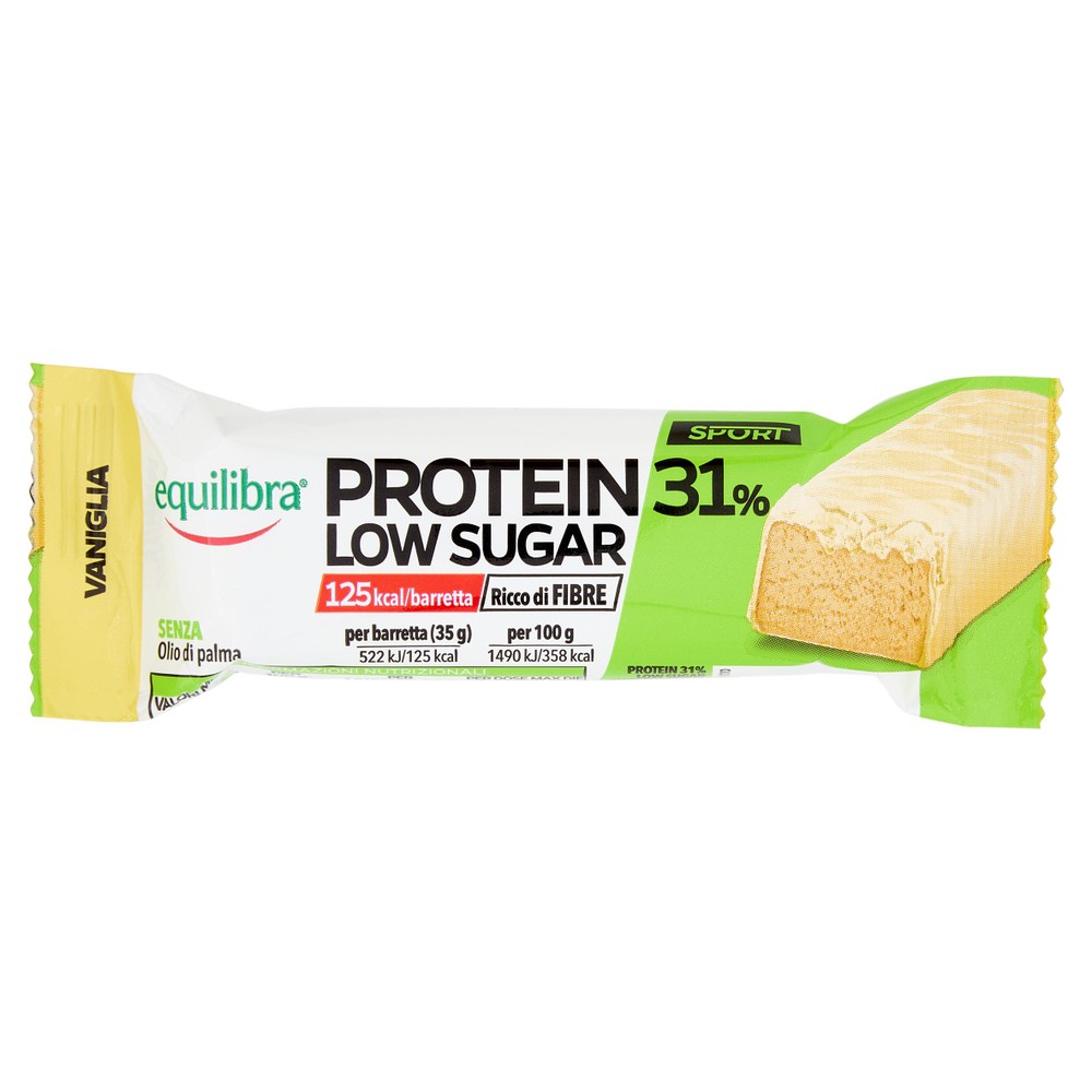 Barretta Sport Protein 31% Alla Vaniglia Low Sugar Equilibra - Foto 1