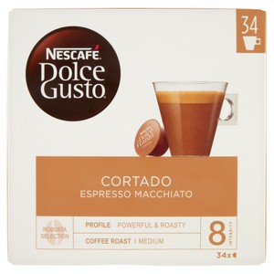 Capsule Caffe' Espresso Macchiato  Nescafe' Dolce Gusto, Conf.Da 30+4