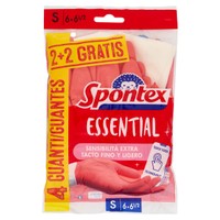 Guanti In Lattice Essential Spontex,Taglia S Conf. Da 2 Paia Guanti In Lattice Essential Spontex,Taglia S Conf. Da 2 Paia