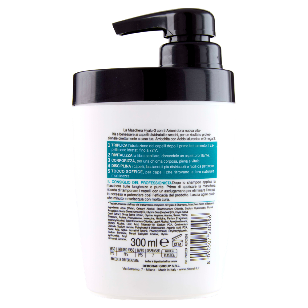 Maschera Capelli Hyalu-3 Biopoint - Foto 3